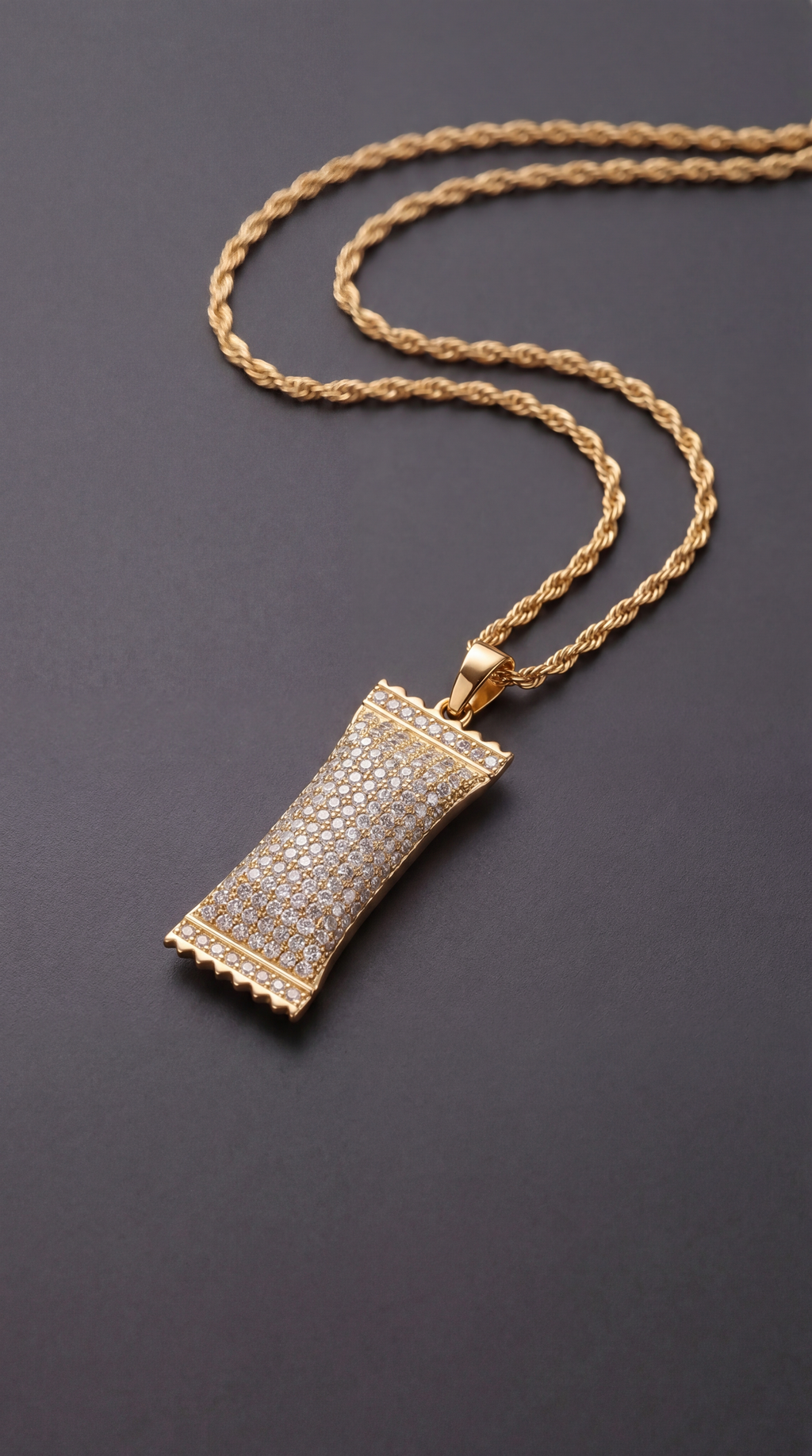 Iced Out Pouch Pendant